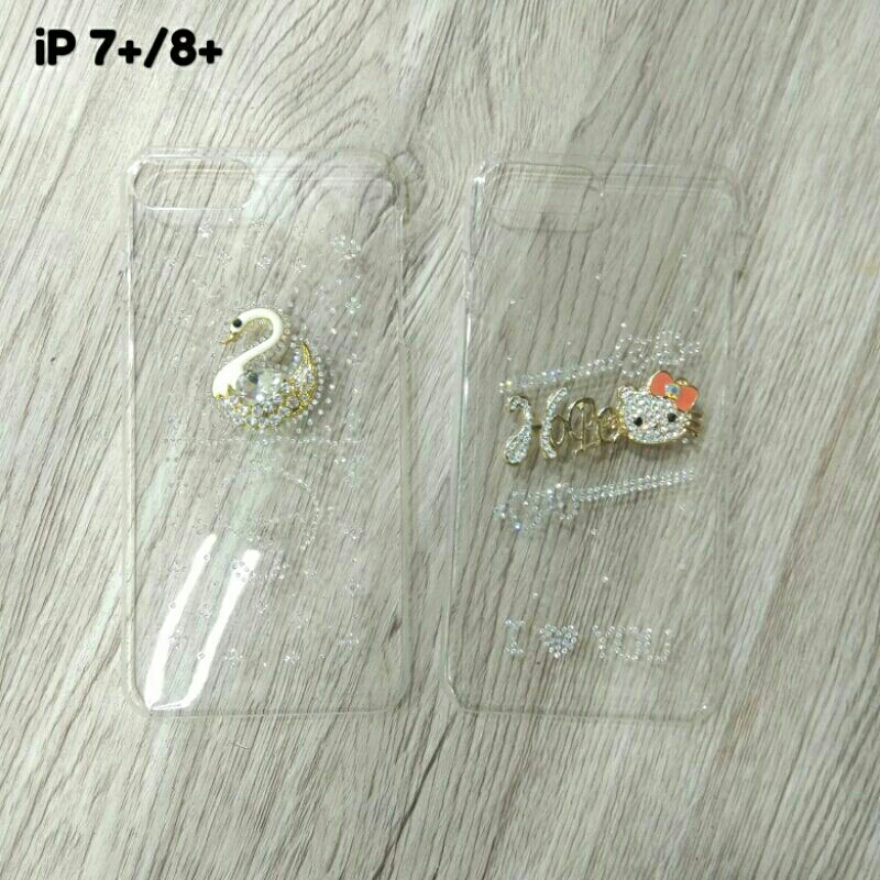 HardCase Bening Motif Manik-Manik Iphone 4/ Ip 5/ Ip 6 Plus/ Ip 7/8 / Ip 7/8 Plus