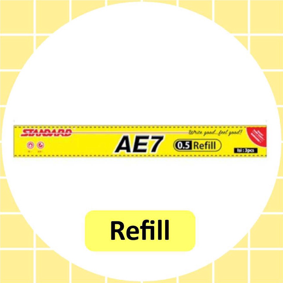 

MURAH BERKULITAS Standard Pen Refill AE7 5 Isi Pulpen Pena Ballpoint