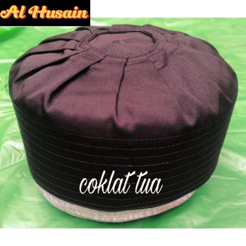 Peci Kopiah Kopyah ijazi haji habib syech anak & dewasa laki-laki hitam putih polos size "1-10