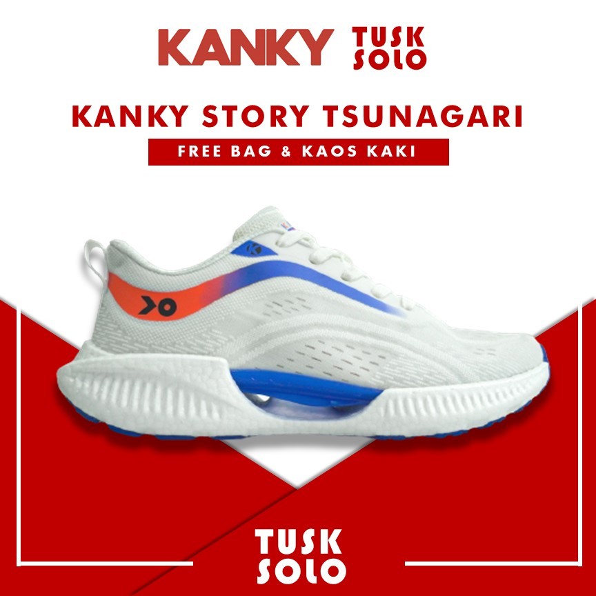 Sepatu Kanky Story Tsunagari Sepatu Sneakers Casual Sport Running Sekolah Pria Dewasa Kanky Original