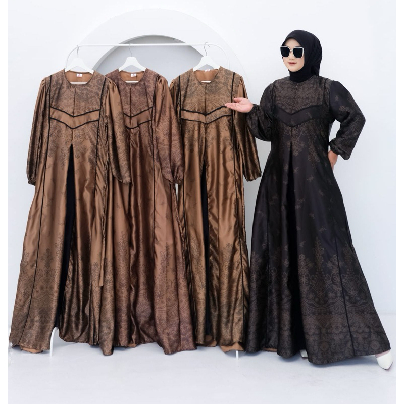DRESS SUTRA PREMIUM || DRESS ARMANI SILK || GAMIS ARMANI SILKY || HANYA GAMIS