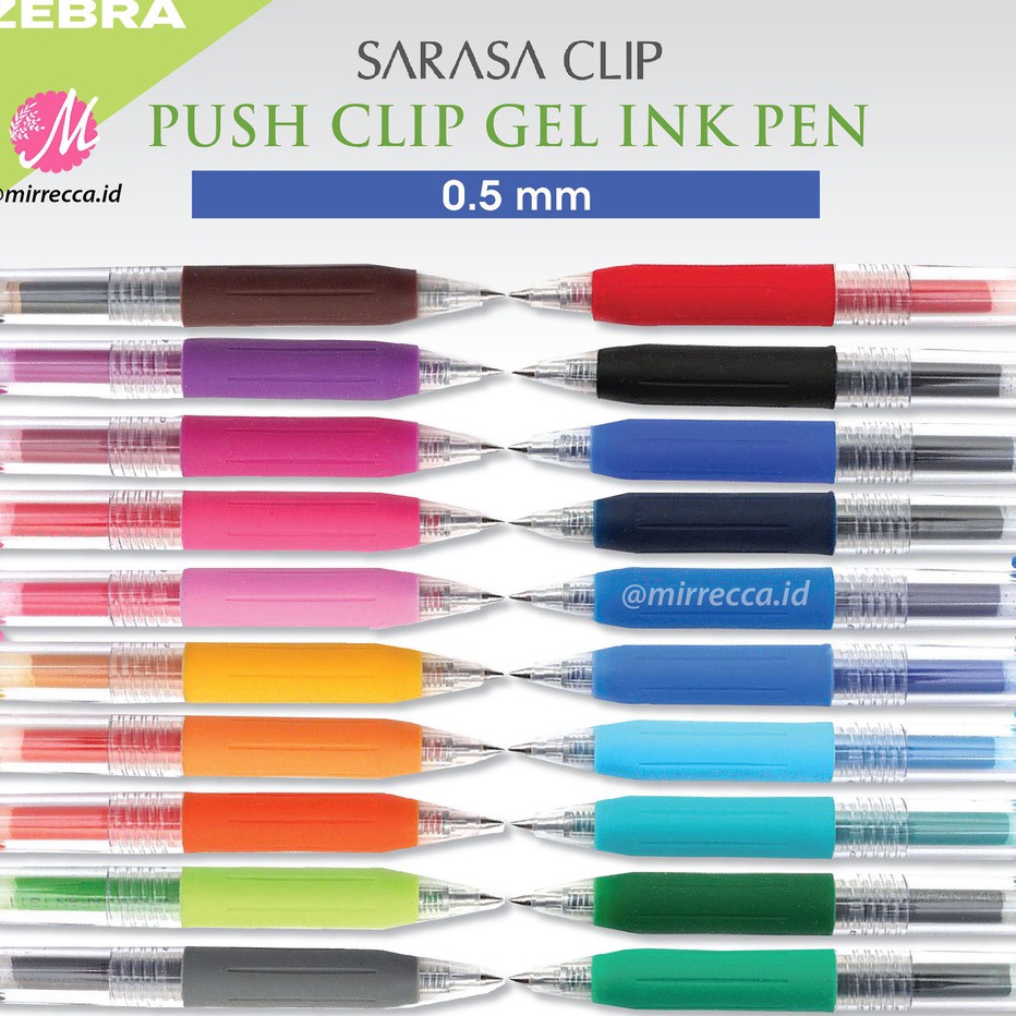 

FANTASTIS PULPEN GEL SARASA CLIP 5 ORIGINAL BASIC COLOR BOLPEN ZEBRA WARNA WARNI DASAR
