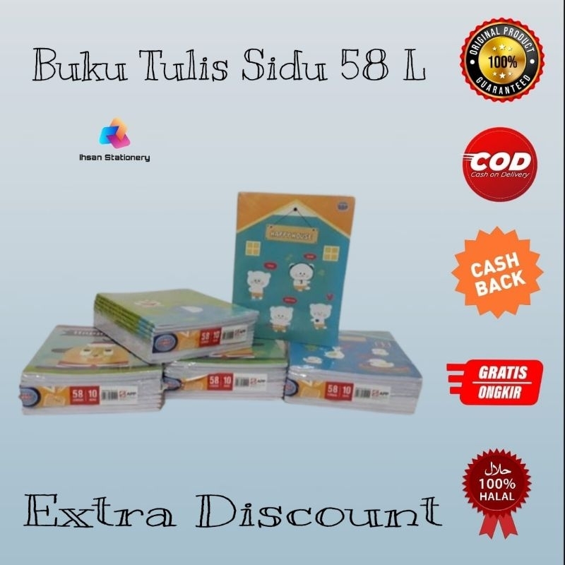 

Buku Tulis Sidu 58 Lembar (1 Pack)