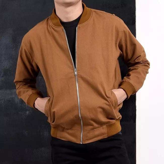 Jaket bomber kanvas premium - Jaket bomber pria - Bomber pria kanvas