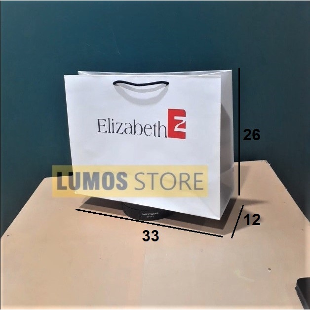 

Paper bag Elizabeth landscape putih 2 sisi