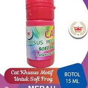 

PRODUK BARU KAMI Biotex Cat Lukis Khusus Motif Soft Frog 15 Ml Merah