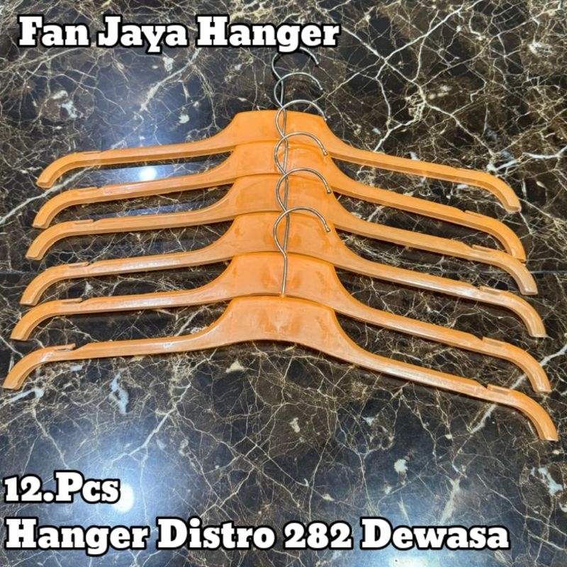 Hanger Distro 282 Plastik Dewasa Orange 1 Lusin