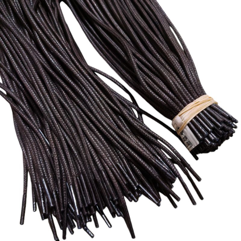 Tali sepatu lilin/waxed bulat.3mm-90cm