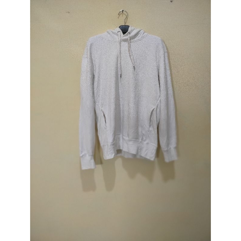 UNIQLO HOODIE PUTIH SIZE M SECOND Original