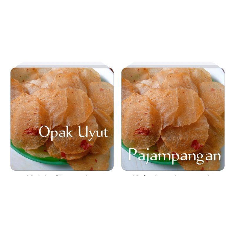 

Opak rasa pedas.Opaknya Uyut Pajampangan