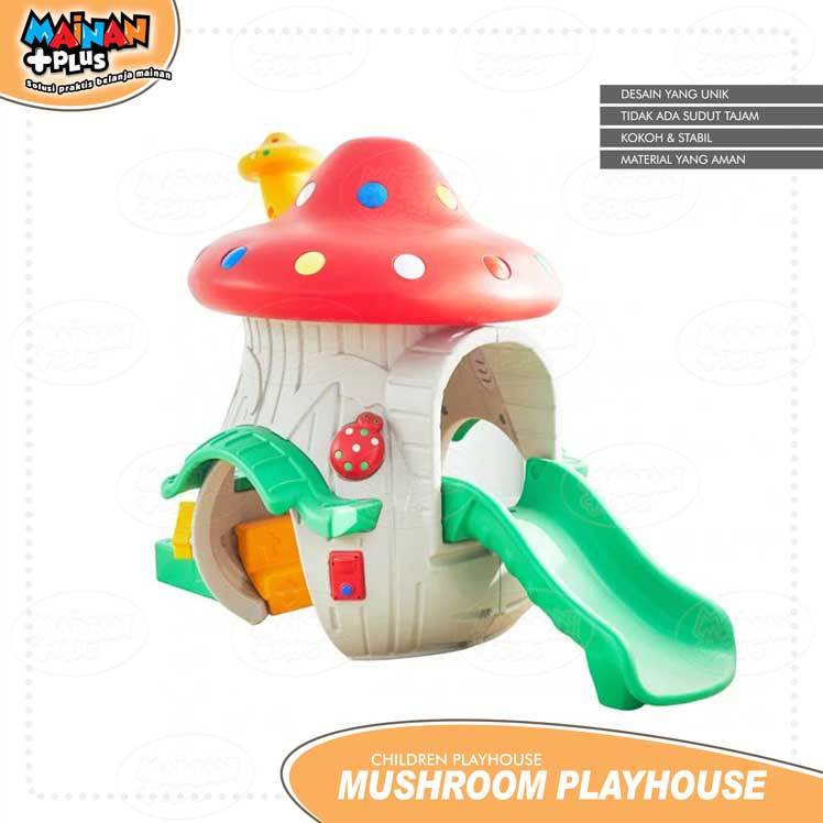 Mainan Playground Perosotan Rumah Rumahan Anak Children Mushroom Playhouse