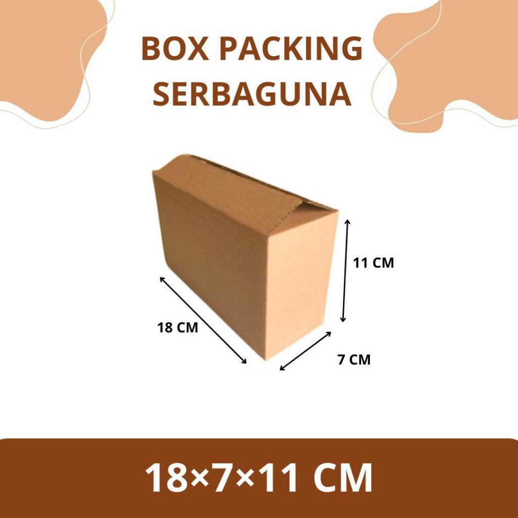 

Box Packing / Kardus Packing Polos Ukuran 18x7x11 cm