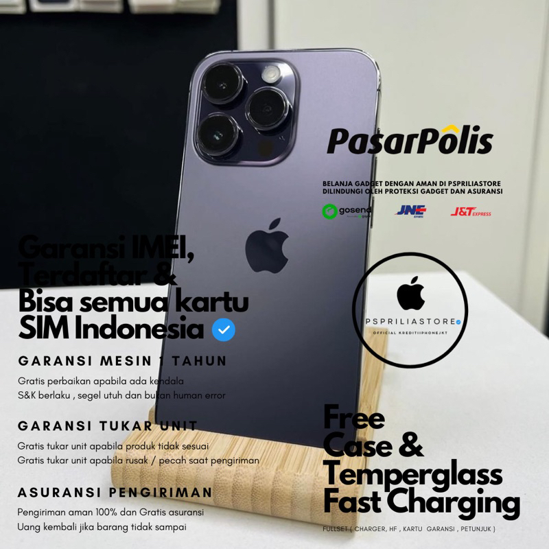 Ip 14 Pro 128 gb 256 gb original fullset