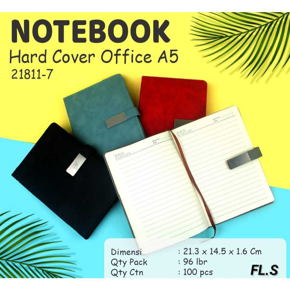 

Buku Notes Catatan Agenda A5 Hard Cover Magnet 21811-7 Note Book 100 Lembar