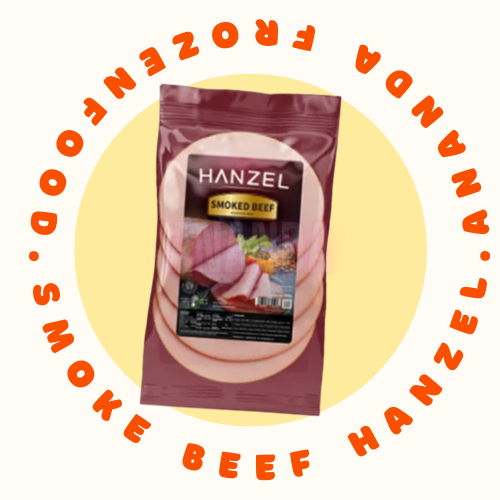 

Smoked beef hanzel 200GR smoke daging sapi isi 12pcs HALAL - Ananda frozen food