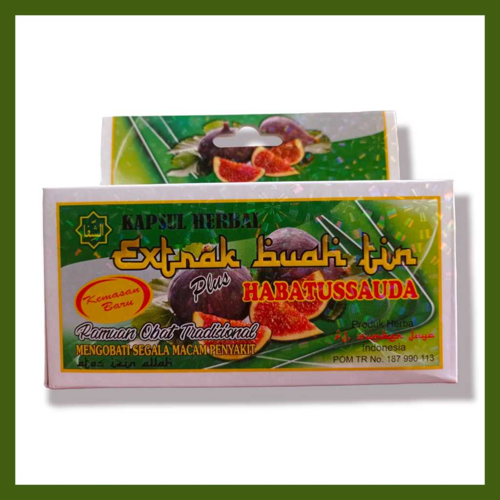 Kapsul Herbal Ekstrak Buah Tin Plus Habbatussauda, Kapsul Herbal Buah Tin, Herbal Sari Buah Tin, Oba