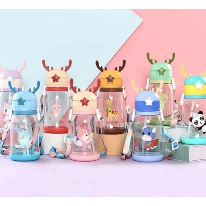 Botol minum rusa|botol rusa tali panjang|botol rusa 600 ml