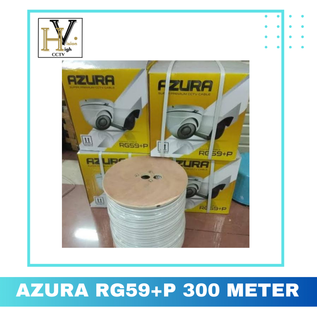 Kabel CCTV RG59 + Power 300m AZURA