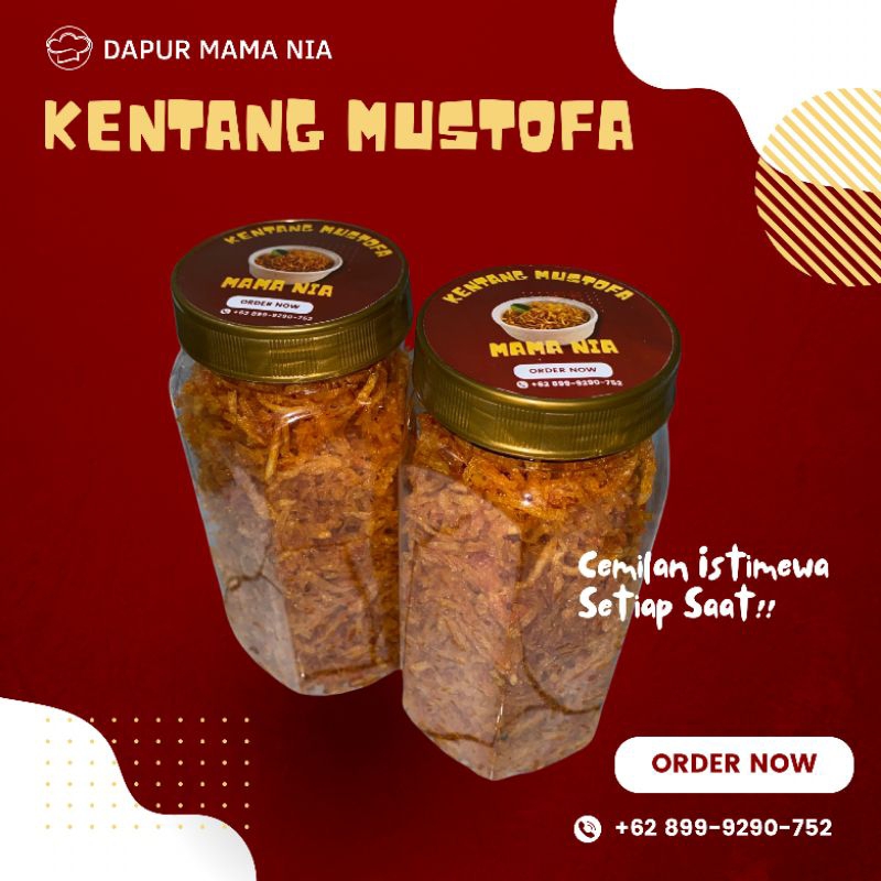 

Kentang Mustofa Mama Nia, 650ml, pedas manis