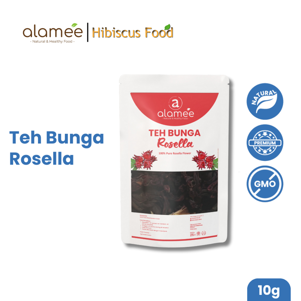 

Teh Bunga Rosella Tea Siap Saji Seduh Sehat 10gr Organic Organik Herbal Alami Teh Seduh