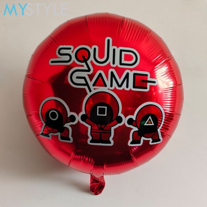 balon ulang tahun balon dekorasi pesta tema Squid Game