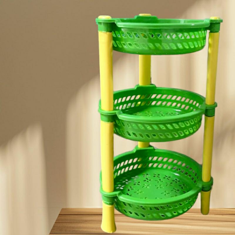 Rak bumbu plastik/ Rak serbaguna susun 3/ Rak cabe RC-32 Twinpan