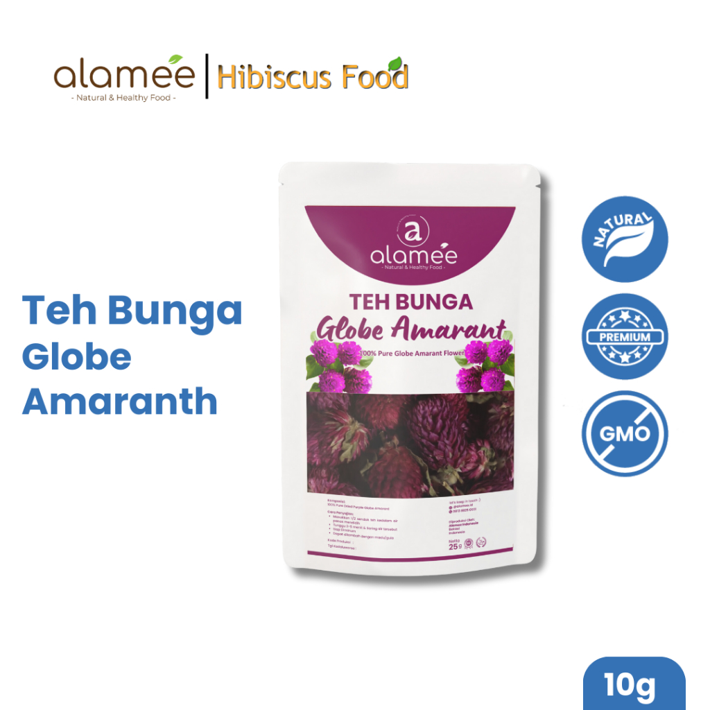 

Teh Bunga Globe Amaranth Tea Herbal Kering Organik Herbal Organic Asli Dried Flower Alami 10 Gr