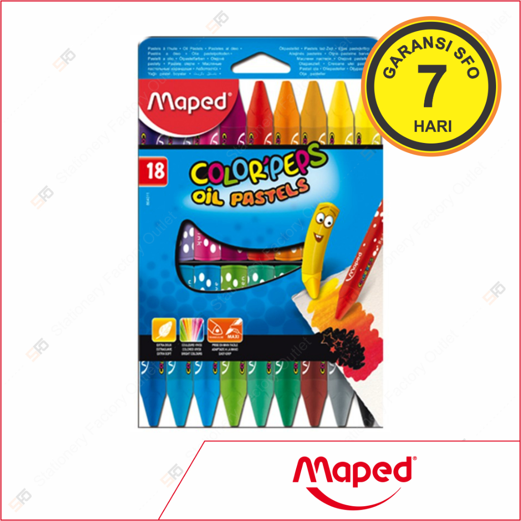 

Crayon Oil Pastel Maped isi 18