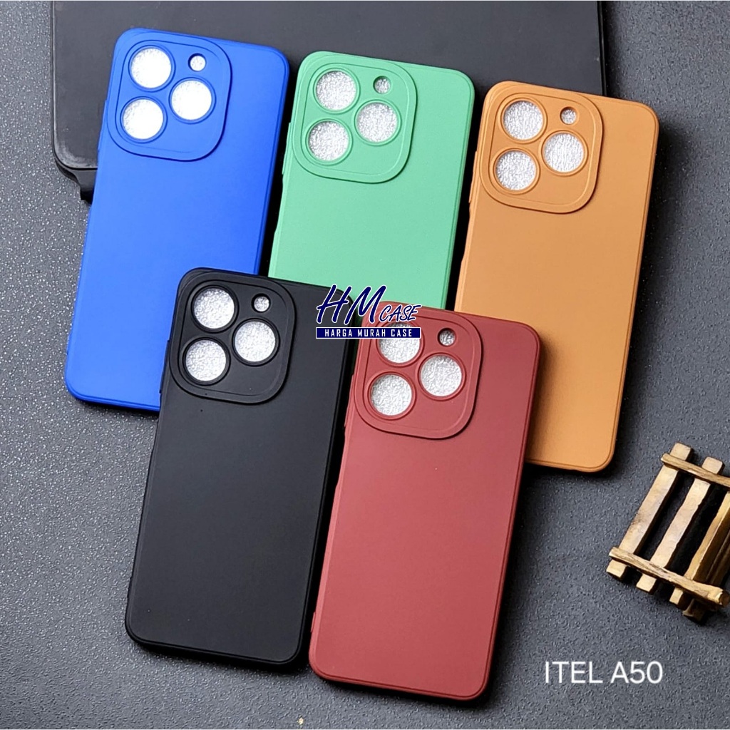 Itel A50 Itel A26 Softcase Procamera silicon Matte Case full cover Itel A50 Itel A26