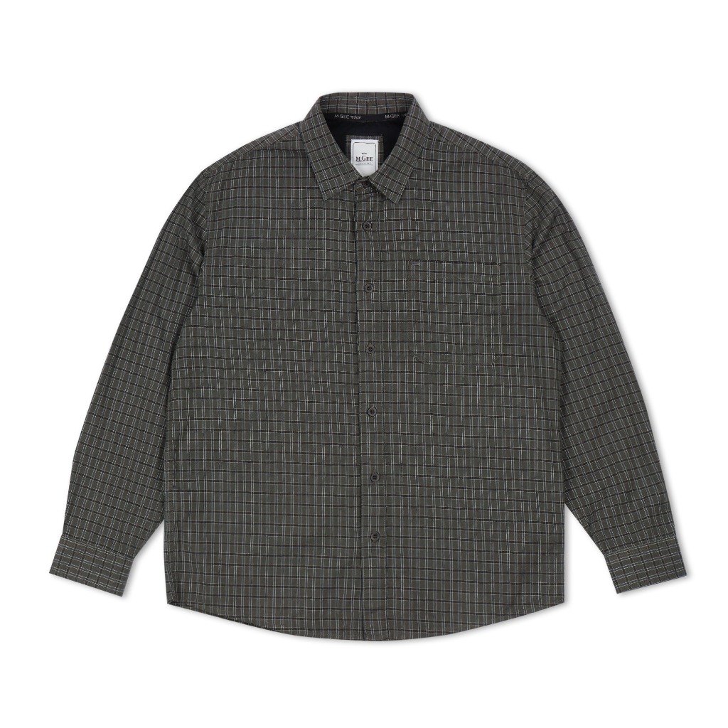 M.Gee Kemeja Lengan Panjang Pria Mgee Original Texas C031 Dark Green