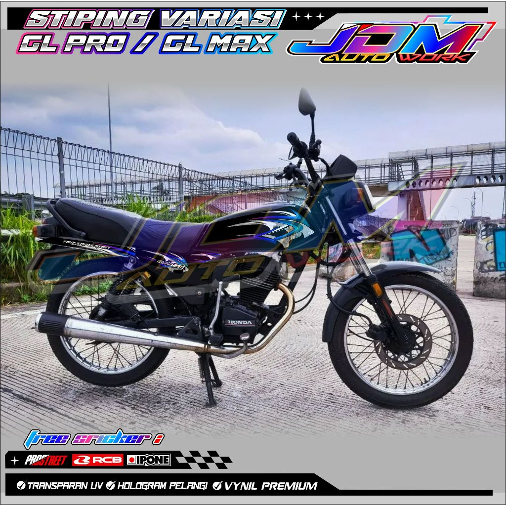 STRIPING VARIASI HONDA GL PRO - GL MAX / STICKER LIST VARIASI MOTOR GL PRO - GL MAX