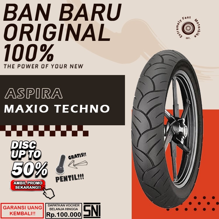Ban Motor Matic Tublessssss Ring 14 Aspira Maxio Techno Ban Depan Belakang Beat Vario Scoopy Ring 14