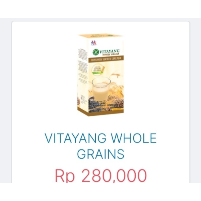 

VITAYANG WHOLE GRAIN SERBUK DIET OATMEAL 1BOX (15SACHET)