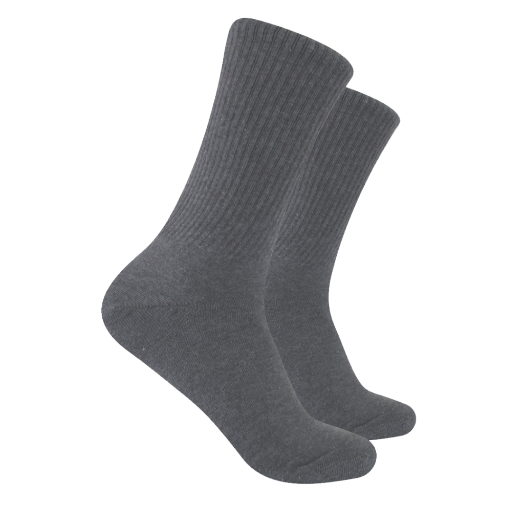 Kaos Kaki Polos Panjang Abu Muda