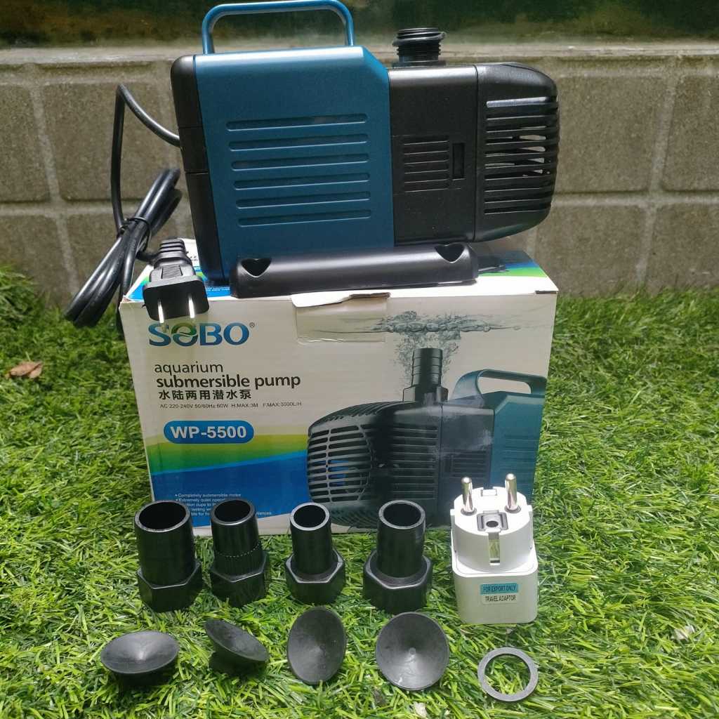 Pompa Celup Original SOBO WP 5500 3000 L/H Kolam Ikan Aquarium