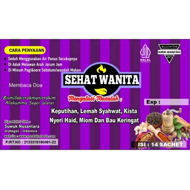 

Sehat Wanita ll Jamu herbal Murni ll Suwuk_nusantara.official571