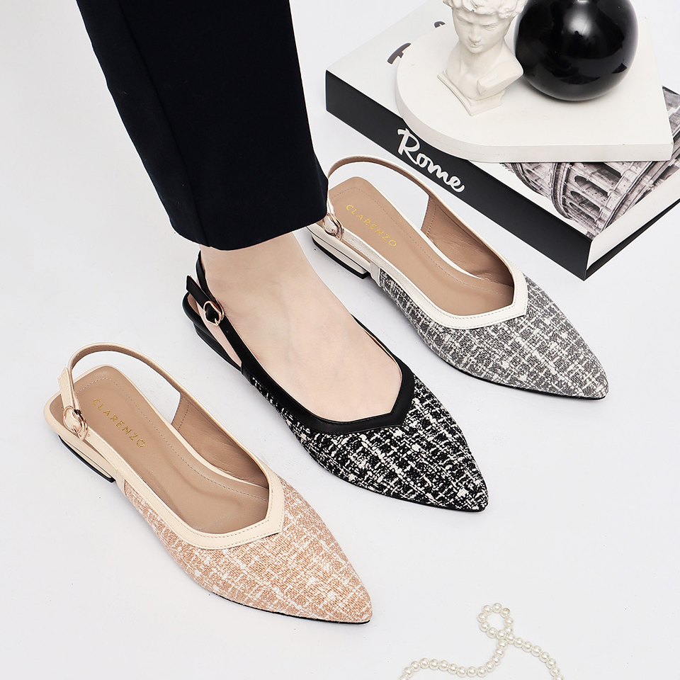 Clarenzo - Cheline Sepatu Sandal Mules Wanita Hak 3cm YK13 vzk