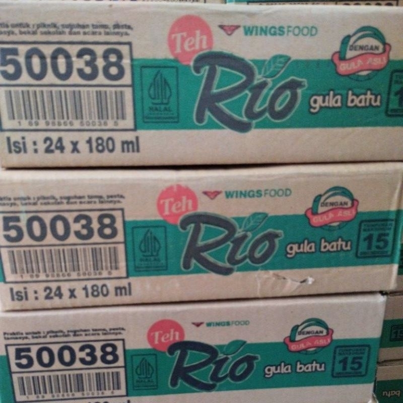 

minuman teh Rio isi 24 x 180 ml