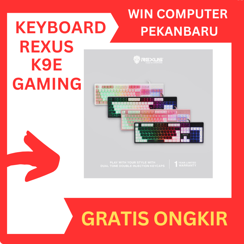 Rexus Keyboard Gaming K9E