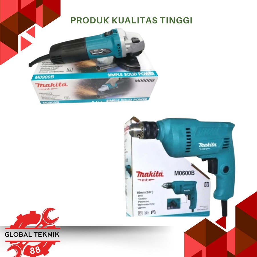 Paket Gerinda +Bor 10mm MAKITA
