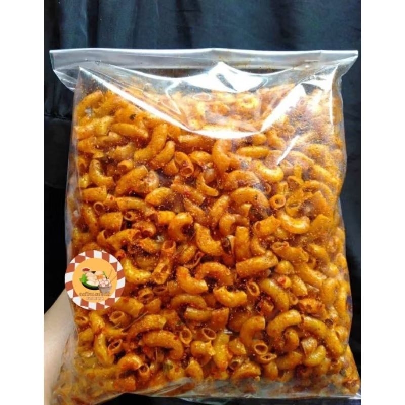 

(TERMURAH) MAKARONI BANTET KRIUK 500GR EXTRA PEDES DAUN JERUK / MAKARONI CIKRUH