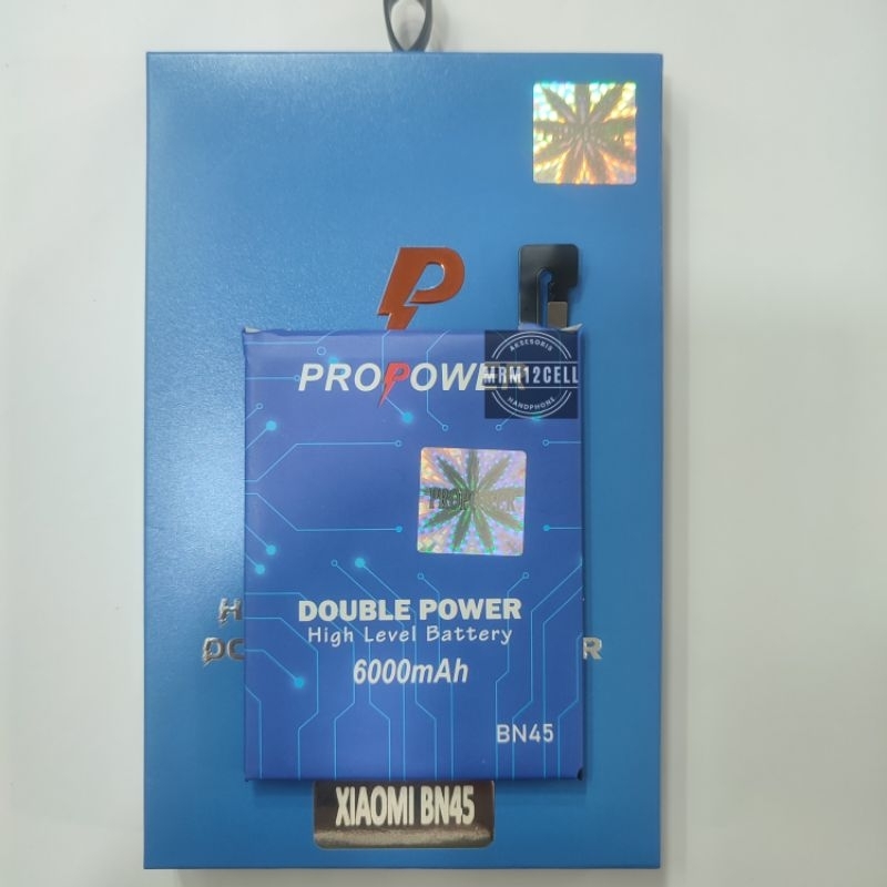 BATU BATRE BATTRAY BATERAI BATRE XIAOMI REDMI NOTE 5 BN45 6000MAH PROPOWER XIAOMI REDMI NOTE5 BN 45 