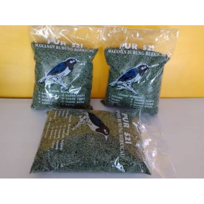 Pakan Burung Pur 521 Kiloan Ecer Repack 1Kg Voer Hijau