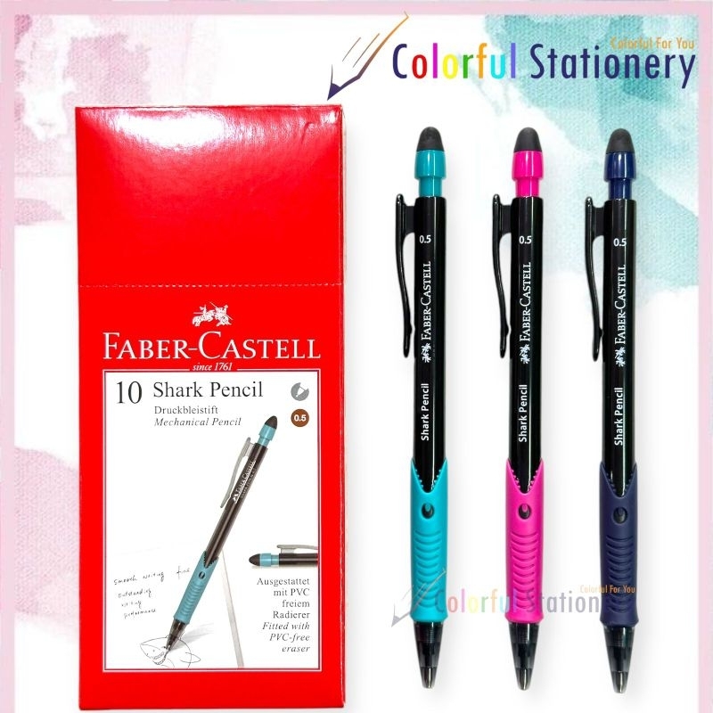 

Pensil Mekanik Faber Castell 2B 0.5 Shark (Pcs)
