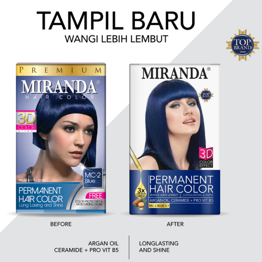 Miranda MC 2 Blue - Cat Rambut Miranda Warna Biru