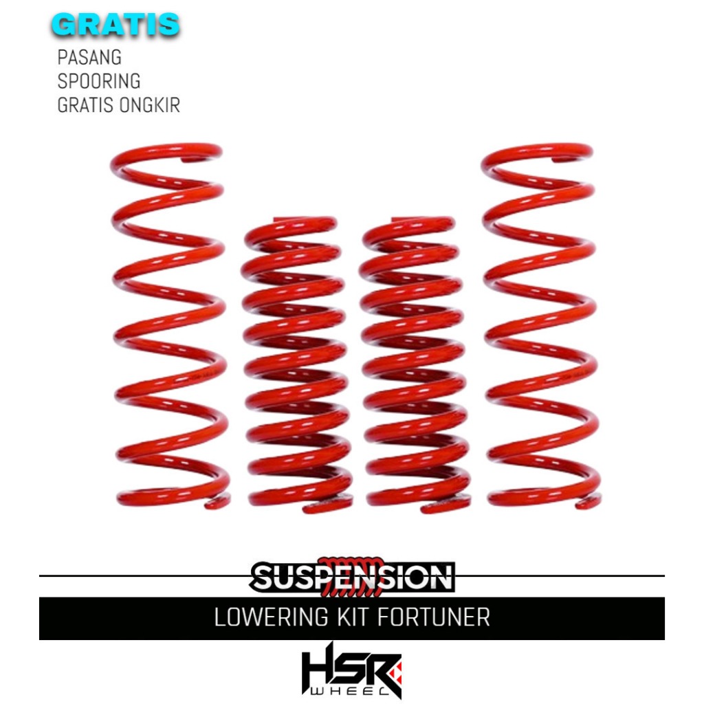 Per Lowering Kit Hsr - Per Ceper Lowering Kit Toyota Fortuner GR Vnt Vrz Srz