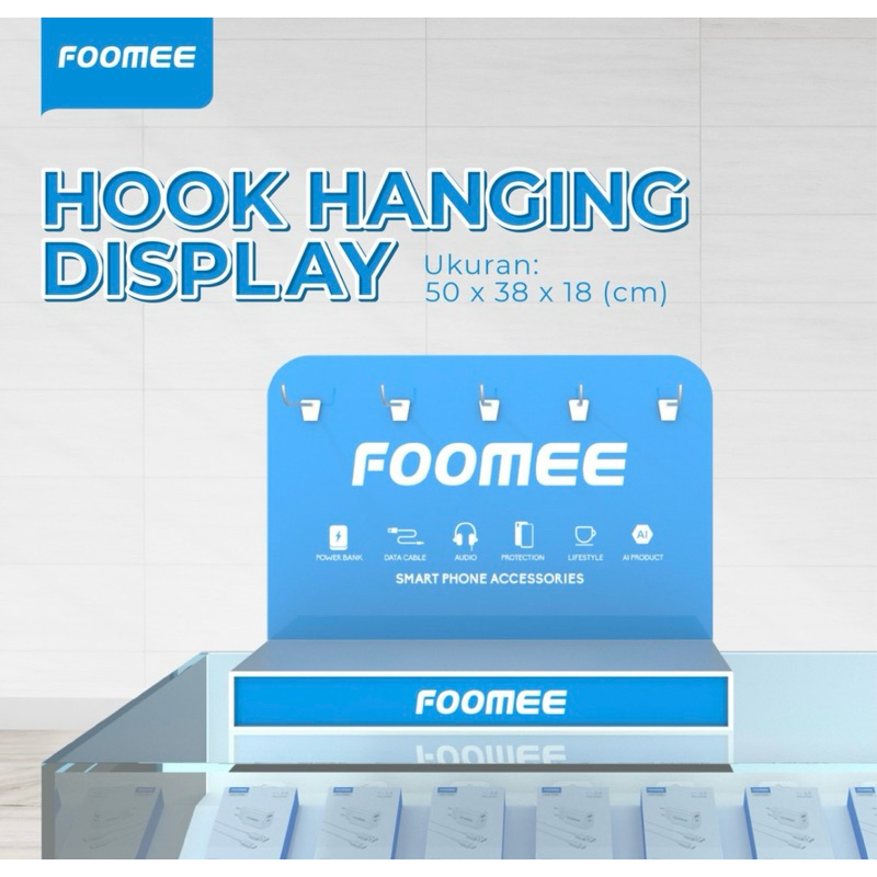 Hook Hanging Display Foomee|Rak Gantung Kait|FOOMEE