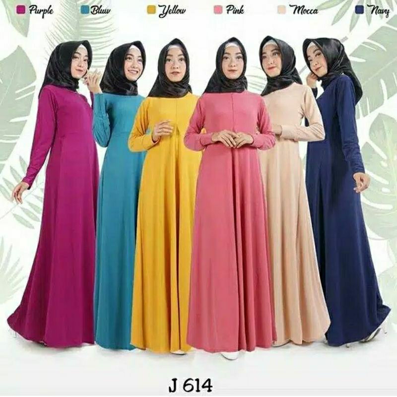 gamis jersey payung umbrella panjang 145 cm