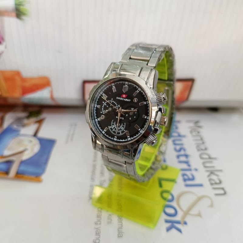 Swiss Army Jam Tangan Wanita Rantai Silver