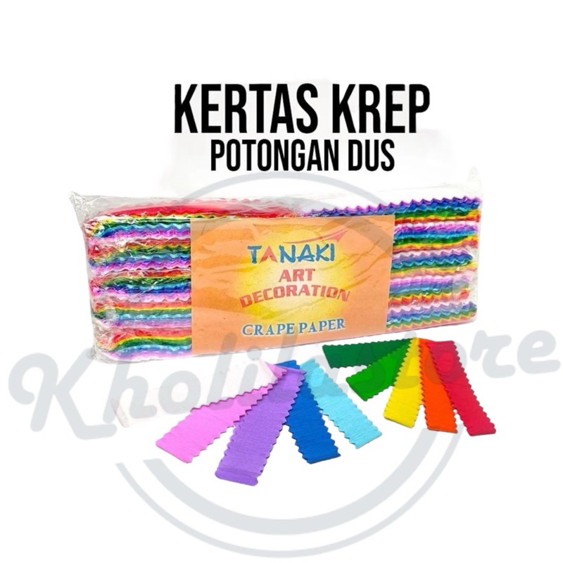 

Crape Paper Tanaki / Kertas Krep Potongan isi 100 pcs